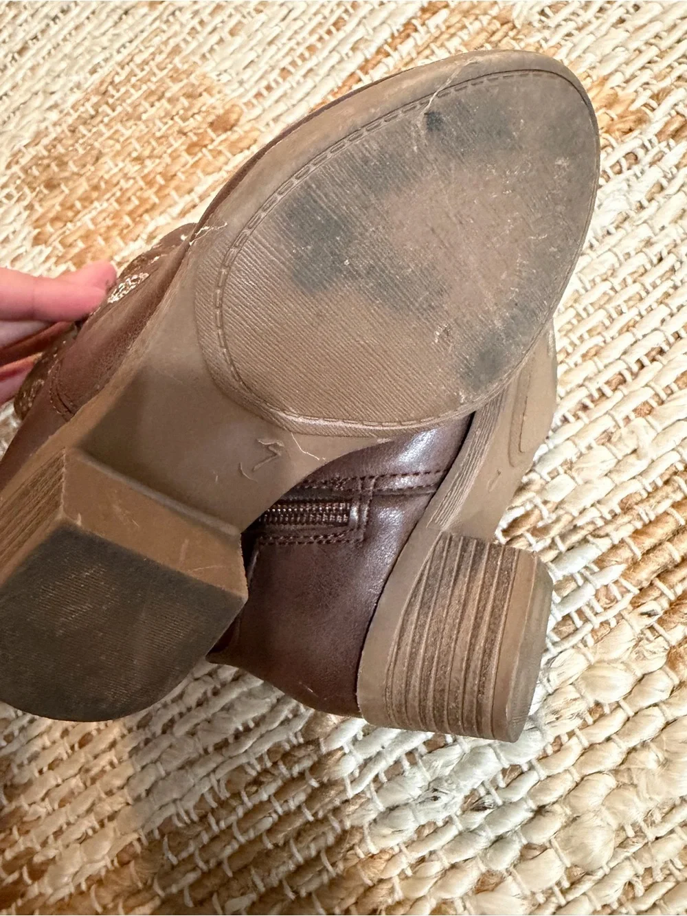 bebe Brown Embroidered Floral Ankle Boots for Kids